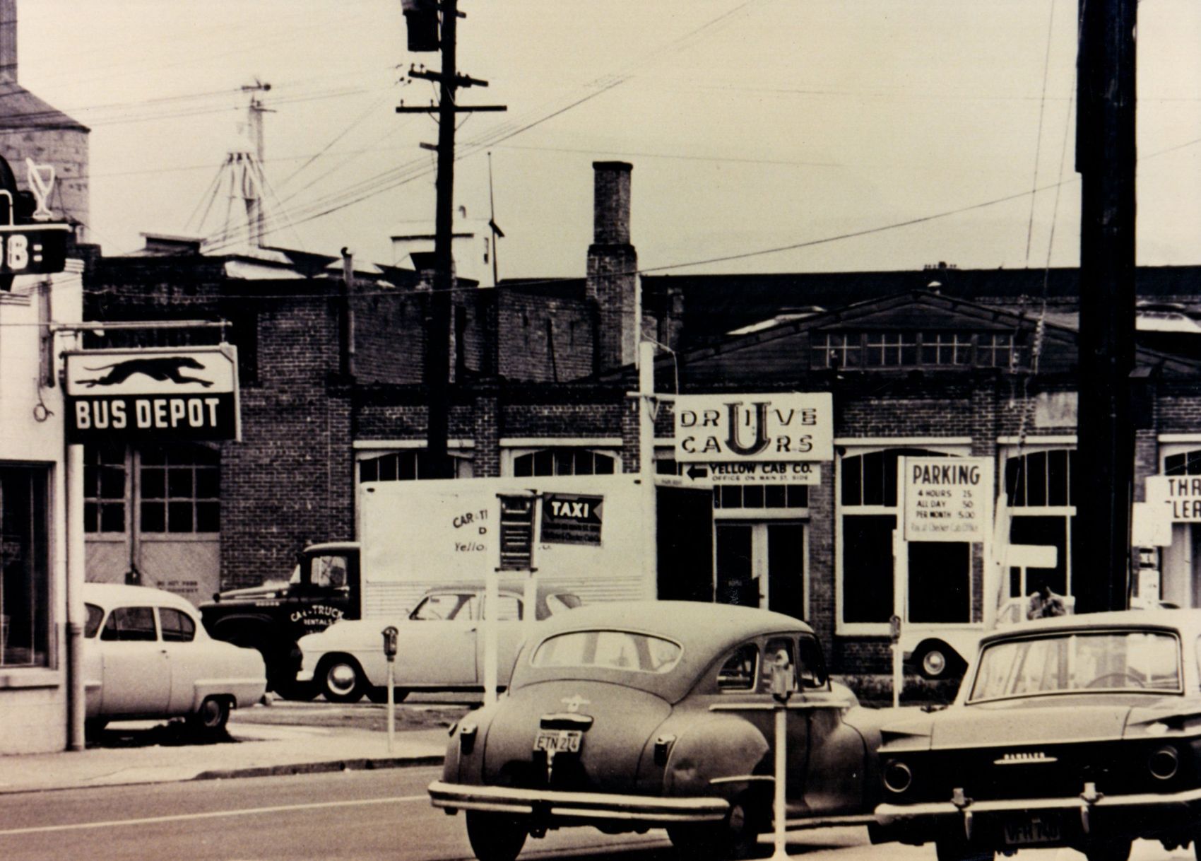 Images of old Napa Main looking north from Second
